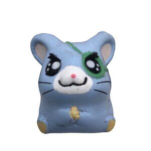 Hamtaro Ham Ham Blue Green Eye Patch Figure